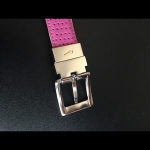 🌻 nike | two sided large pink/white belt